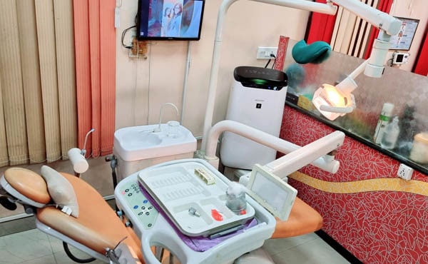 Modern dental treatment chair and equipment at Dent-O-Shine